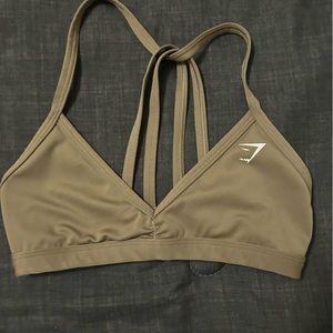 Gymshark minimal sports bra XS soul brown